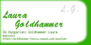laura goldhammer business card